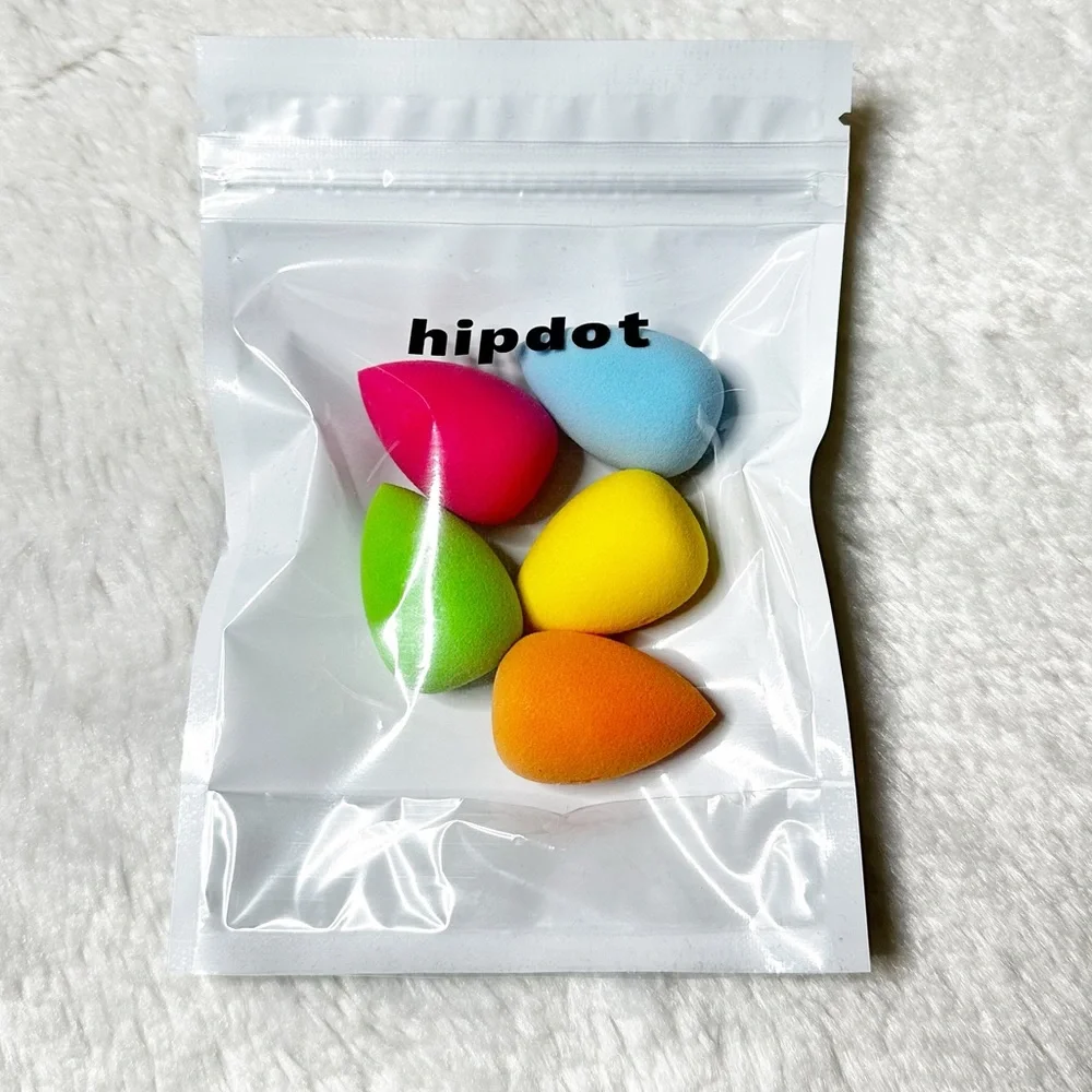 NIP Hipdot 5 Count Mini Makeup Sponge Set Multicolor, Full size